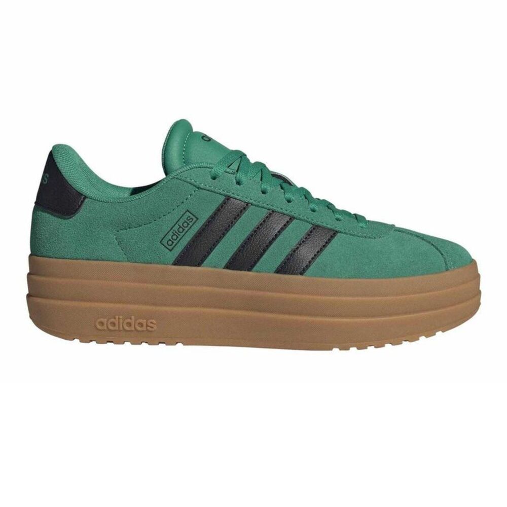 Adidas Womens/Ladies VL Court Suede Platform Shoes / Court Green